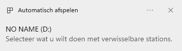 Pc maakt contact met usb